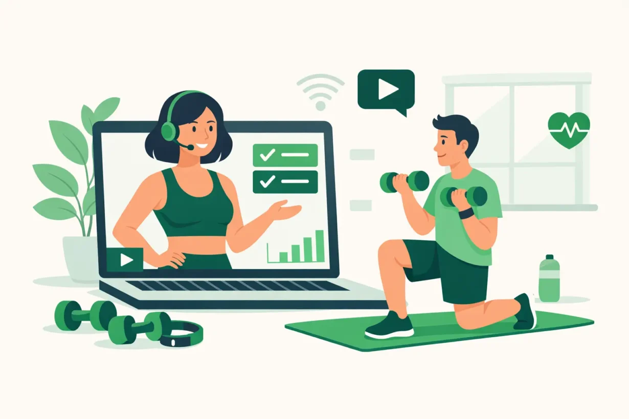 Entrenador personal online para principiantes