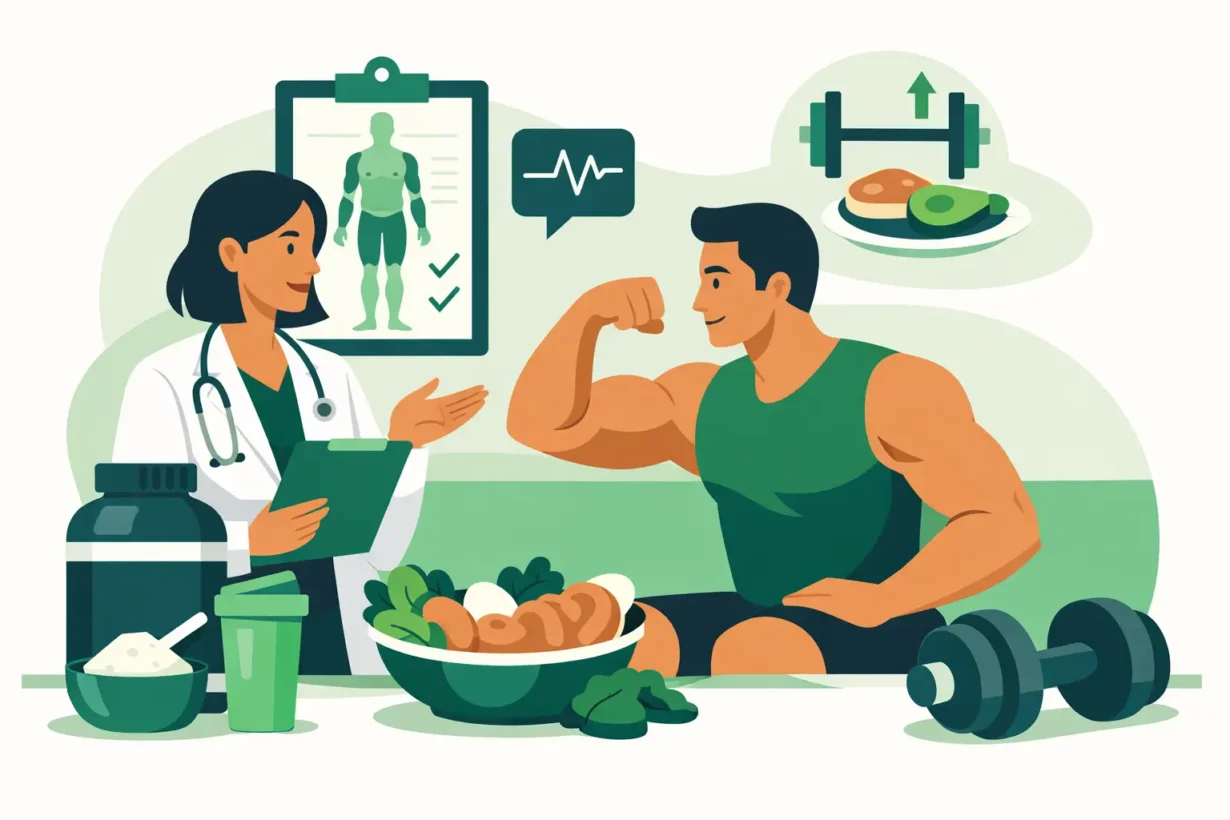 Nutricionista deportivo para ganancia muscular