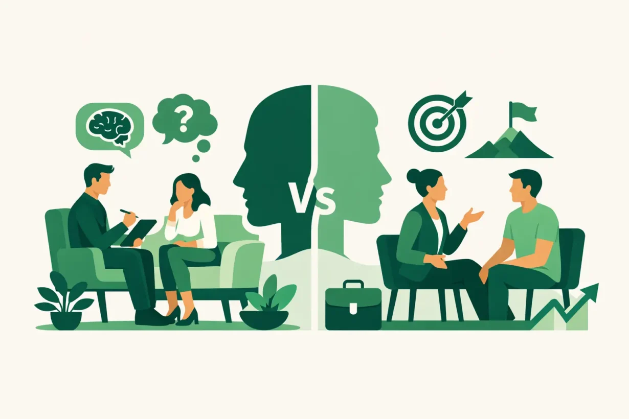Psicólogo versus coach: cuál elegir según tu caso