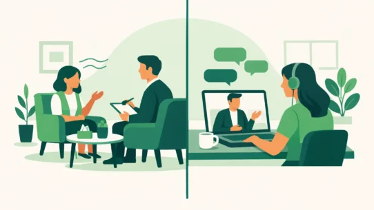 Terapia presencial versus virtual, ¿cuál elegir?